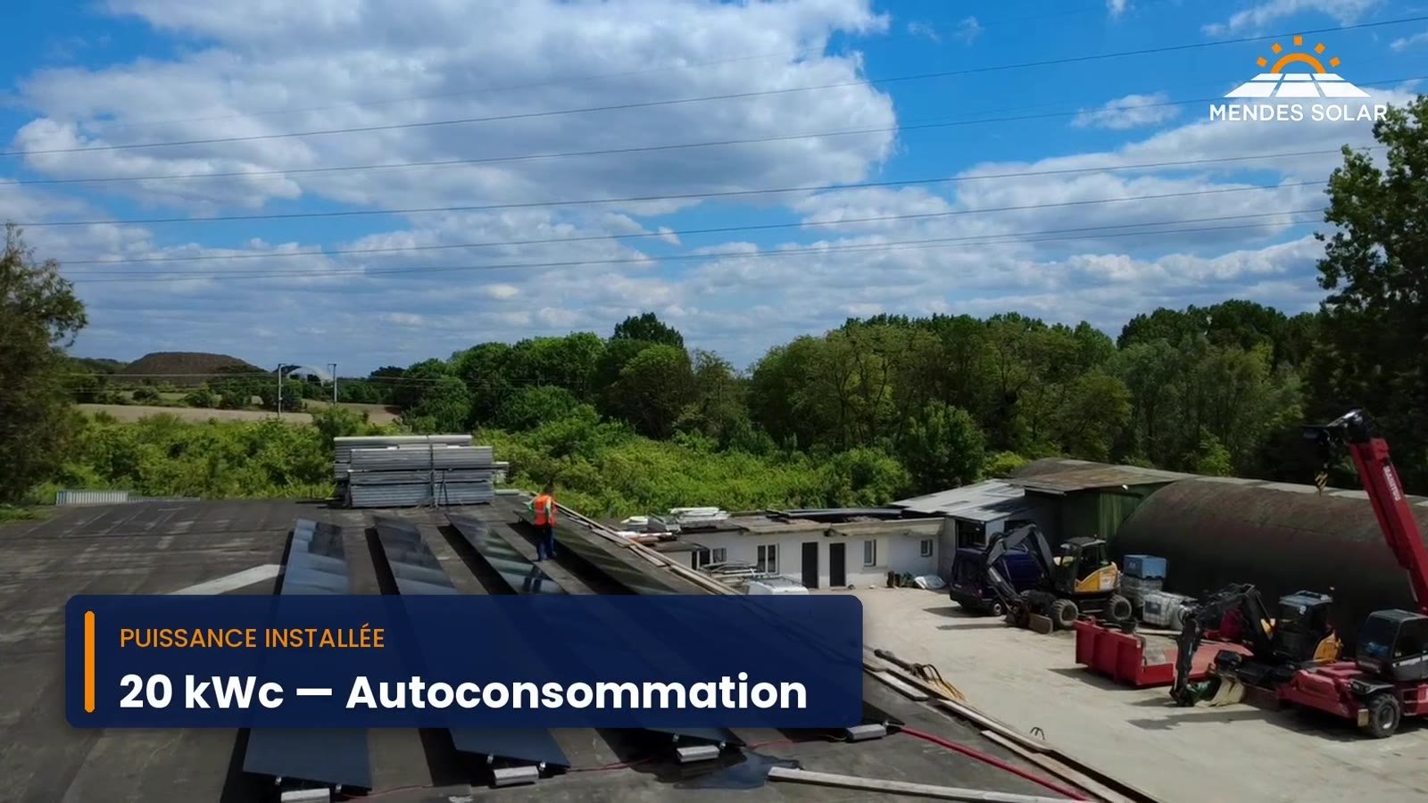Centrale photovoltaïque SACIR 20 kWc en autoconsommation sur toiture-terrasse à Fresnes-sur-Marne (77)